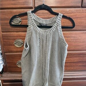 Banana Republic Green Sleeveless Knit Sweater